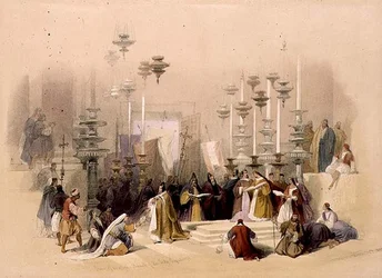 De Steen van Zalving, Kerk van het Heilig Graf, 30 maart 1839, plaat 19 uit Volume I van 