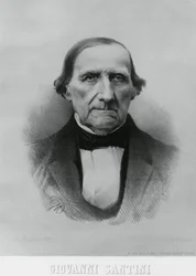 Portret van Giovanni Santini (1787-1877), Italiaanse astronoom, wiskundige en wetenschapper