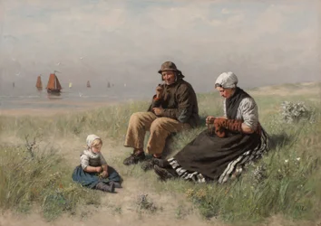 Op het zand in Scheveningen