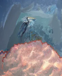 Grote blauwe reiger