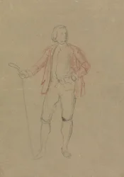 Studie voor het portret van William Inglis