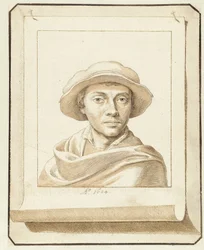 Portret van een man, naar een zestiende-eeuws model
