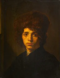 Jonge man met een bontmuts