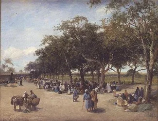 Langs de snelweg naar de Piramides, Caïro