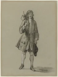 Ferdinand Huyck keert terug uit den vreemde. Illustratie voor het gelijknamige boek van Jacob van Lennep