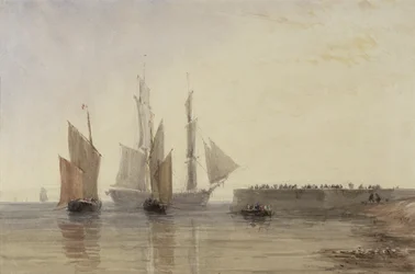 Ingang van de haven van Calais