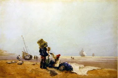 Vissers aan de kust