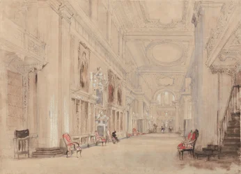 Lange bibliotheek in Blenheim Palace