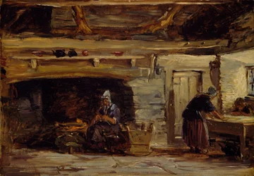 Cottage Interieur, Trossavon bij Bettws-y-Coed, 1844-1847