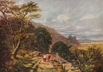 Landweg naar Harlech Castle