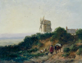 De weg naar de molen