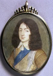 Portretminiatuur van Karel II