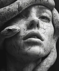 Medusa-steengezicht