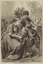 De eerste kus onder de maretak