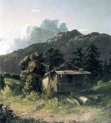 Een huis in de Adirondacks, 1851