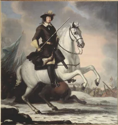 Karel XI (1655-1697), koning van Zweden, paltsgraaf van Zweibrücken, bij de Slag bij Lund in 1676, 1682