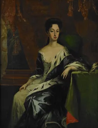 Portret van Prinses Hedvig Sofia van Zweden, Hertogin van Holstein-Gottorp 1681-1708, Eind 17e eeuw