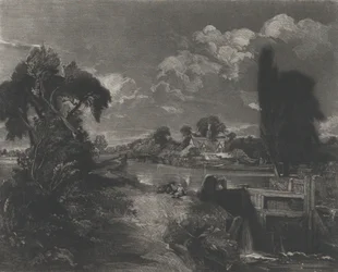 Een Sluis op de Stour, 1830