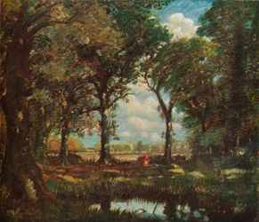 Een bosvijver, ca. 1905