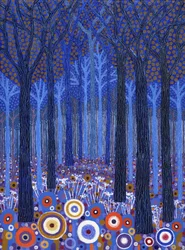 Blauw bos, 2011 (acrylverf op doek)