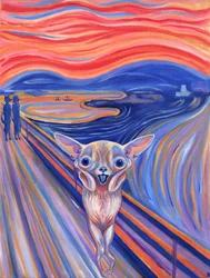De Yelp na Munch, 2012 (acryl op doek)