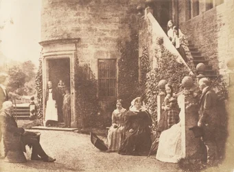 Bonaly Towers. Woonhuis van Lord Cockburn, 1843-47. Makers: David Octavius Hill, Robert Adamson, Hill & Adamson.