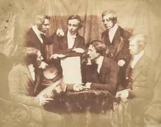 Prof. Fraser, Rev. Welsh, Rev. Hamilton, en drie andere mannen