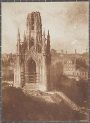 Scott Monument, Edinburgh, tijdens de bouw