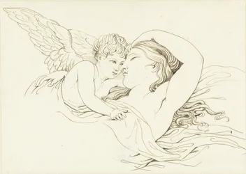 Liggende Venus met Cupido