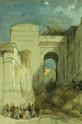 Een oude Moorse poort, Granada, 1883