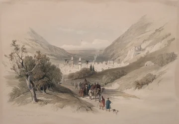 Ingang naar Nablus, 1839