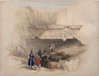 Ingang van de graven van de koningen, Jeruzalem, 1839