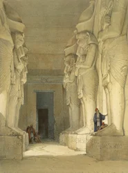 Opgegraven tempel van Gysha, Nubië, uit Egypte en Nubië, Vol.1
