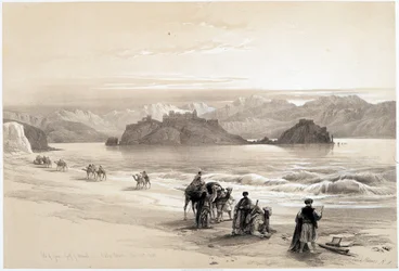 Eiland Graia, golf van Akabah, tekening gemaakt op 27/02/1839 in 