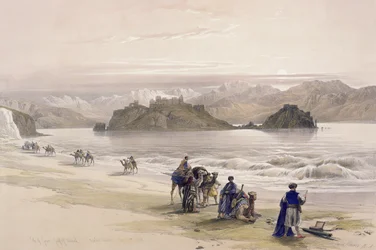 Isle of Graie, Golf van Akabah, Arabia Petraea, 27 februari 1839, plaat 108 uit Volume III van 