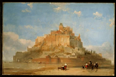 Mont St. Michel vanaf de zandbanken, 1848