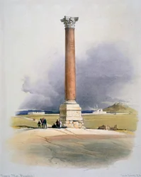 Pompeiuszuil, Alexandrië, 19e eeuw