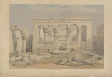 Portiek van de tempel van Kalabsha, Nubië