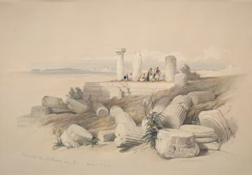 Ruïnes genaamd Om El Hamed bij Tyrus, 1839