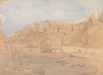 De Alcazaba gezien vanaf de Mole, Málaga