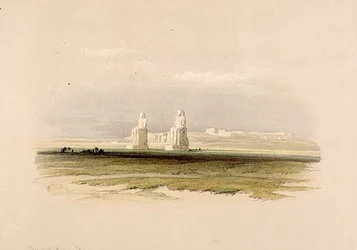De Kolossen van Memnon, uit "Egypte en Nubië", Vol.1