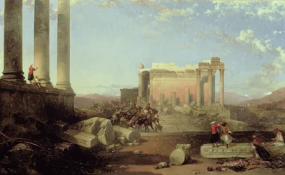 De Ruïnes van de Tempel van de Zon in Baalbek