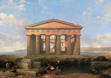 De tempel van Neptunus in Paestum