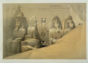 De grote tempel van Abu Simbel