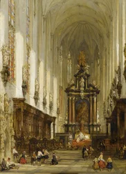Het interieur van de Sint-Pauluskerk in Antwerpen