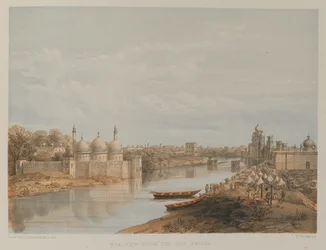 Zicht vanaf de IJzeren Brug, Lucknow