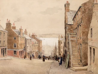 Hilltown vanaf Ann Street, Dundee naar het zuiden