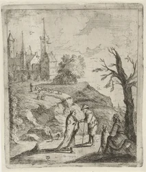 Landschap met waarzegster
