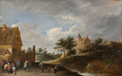 Landschap met Dansende Boeren