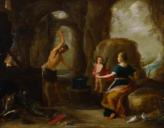 Venus bezoekt de smidse van Vulcanus